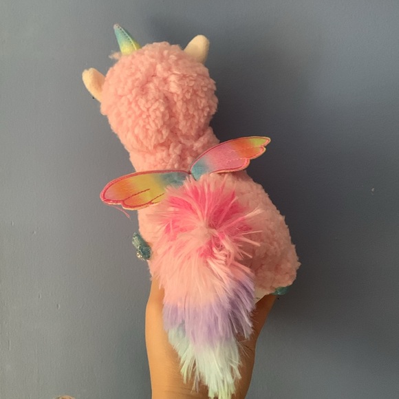 Unicorn Lama Plushie 🩷🩵💛 - Picture 4 of 5